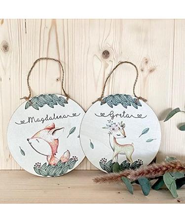 Personalized Wooden Name Sign for Children s Room | Deer Motif | Unique Gift for Girls - Greta - Buy Online on GoSupps.com