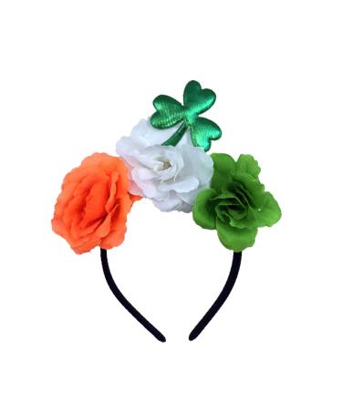 FRCOLOR Pink Headband 4-Leaf Hair Band Fabric Headband Women's Headband Pink Headband Patrick Bateman Costume Hair Bands for Clover Hair Band Hair Accessories Rose Deliveries Miss One Size As Shown