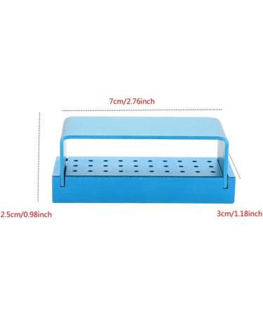 Dekayim Disinfection Box - 30 Holes Aluminum Case for Dental Burs | AutoClavable Tool Holder (Blue) - Shop Internationally! - Buy Online on GoSupps.com