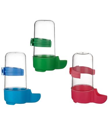 MEISH 3pcs Automatic Bird Feeders Bird Water Dispenser Automatic Bird Water Bottle Food Feeder for Parrots Budgie