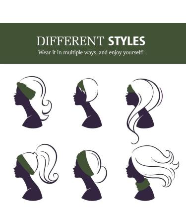 Metisee Black Knot Wide Bandeau Headbands Set - 3 Pcs Thick Stretch Fabric Head Wraps for Women and Girls - Buy Online on GoSupps.com