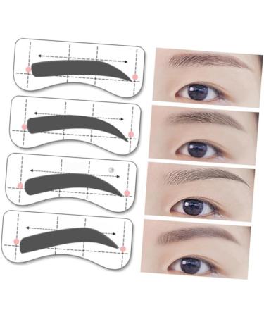 Housoutil Kits 32 Pairs 8 Eyeshadow Eyebrow Template Eyebrow Stencils Eyebrow Card Eyebrow Trimming Eyebrow Marks Eyebrow Stickers medium As Shown - Buy Online on GoSupps.com