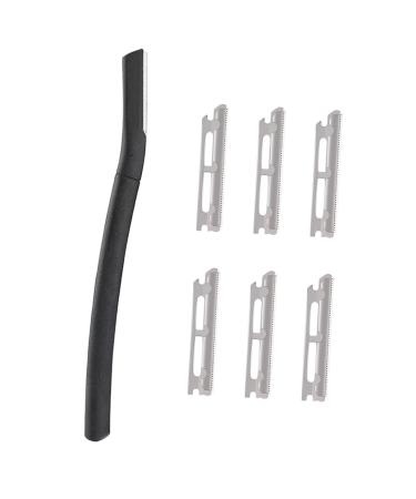 Doitool 1 set of razor replacement blade facial hairsters painless immediate hair removal facial hair cutter ear cutters tube tool man rustproof steel packaged