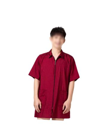 FRCOLOR Jacket for Women Pet Grooming Smock Overoles para Mujer Hairdresser Clothes Unisex Stylist Jacket for Men Dog Grooming Smocks Cover Work Cloth Women's with Sleeves Red
