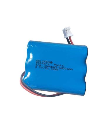 3.7v 6600mAh 24.42Wh Rechargeable Li-ion Battery for Simplehuman Sensor Makeup Mirror ST3026 BT1080 Battery Replacement