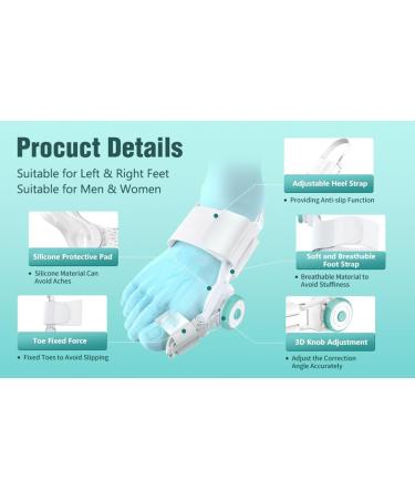 Adjustable Silicone Hallux Valgus Correctors - 2 Pieces for Left & Right Feet | Orthotic Solutions - Buy Online on GoSupps.com