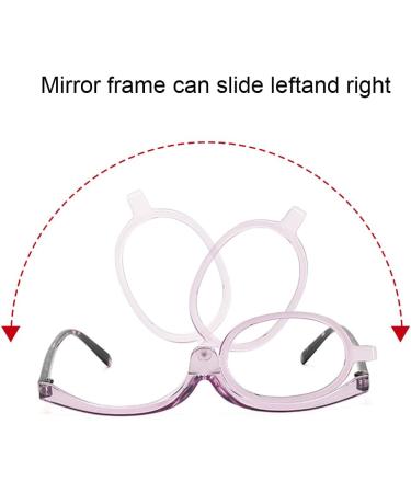 Bnoyoneras Makeup Reading Glasses for Women - Light Foldable & Rotatable Magnification - Stylish Eye Makeup Glasses - 2.50 Purple - Buy Online on GoSupps.com