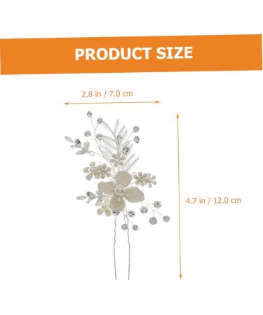 FRCOLOR Pearl Hair Pin Bridal Crystal Hair Clip Rhinestone Barrettes Headpiece for Women Bridal Hair Comb Bridal Hair Accessories Flower Girl Hair up Rhinestone Rhinestones Bride - Buy Online on GoSupps.com