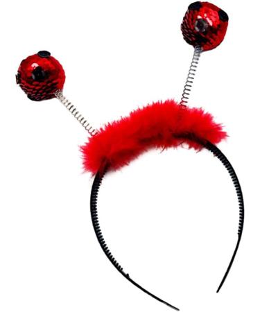 Lurrose Kids Tiara Christmas Headband Ladybird Head Boppers Hairband Paillette Hair Hoop Cute Hair Band Party Hair Accessory for Children Kids Adults Glitter Headband - Buy Online on GoSupps.com