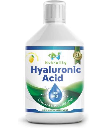 Nutrality Liquid Hyaluronic Acid 100mg Supplement with Vitamin C - Vegan Friendly for Advanced Joint Support - Buy Online on GoSupps.com