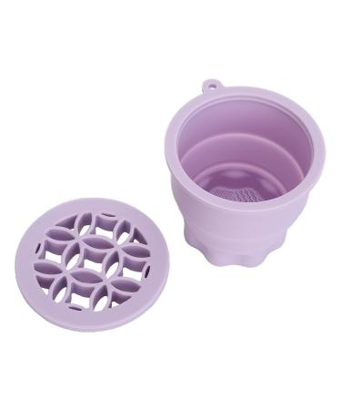 Shop Purple Makeup Brush Cleaner Cup - Silicone Multifunctional Cleaning Bowl for Home | Space-Saving Design | International Shipping Available - Buy Online on GoSupps.com