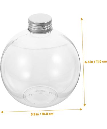 GRIRIW 10pcs Transparent Spherical Bottle Christmas Tree Ornaments Clear Bottles Lightweight Juice Bottles - Buy Online on GoSupps.com