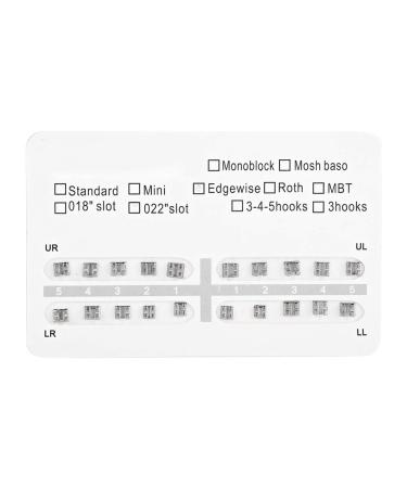 Dental Orthodontics Brackets Braces 10 Packs Metal Dental Teeth Orthodontics Brackets Braces(Without hook)