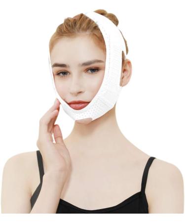 Face Lifting Slimming Belt Facial Cheek V Shape Lift Up Thin Mask Strap Face Line Double Chin Reduce White Picture 4 - Buy Online on GoSupps.com