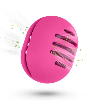 Fauxomor make-up sponge storage-breathable breathable silicone beauty blender travel bag for all sizes of make-up sponge sustainable portable cosmetics tool rose red B 1 piece (1 Pack) B-rose red (5 line)