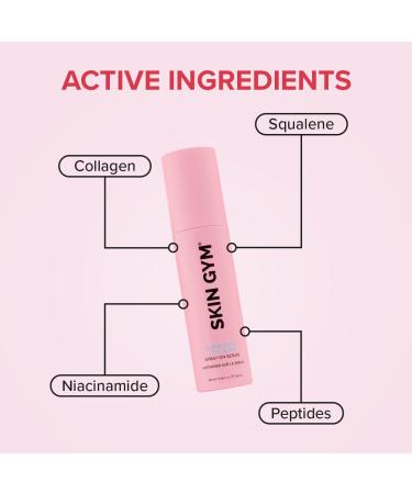 Skin Gym Super Juicy Collagen Spray - Hydrating Serum with Squalene for Plump Glowing Skin | Morning & Evening Use - Buy Online on GoSupps.com