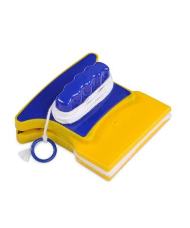 Glass Cleaner Double Side Magnetic Glass Wiper Square Shape with 2 Cotton for Window