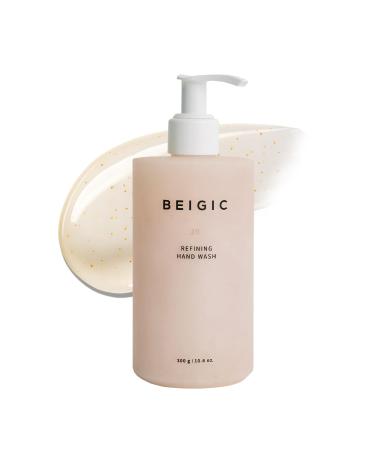 BEIGIC Refining Hand Wash - Rosemary Bergamot & Mandarin Gently Exfoliating Hydrating Cleansing Handwash for Sensitive Skin Hypoallergenic Vegan Korean Hand Soap (10.6 oz)