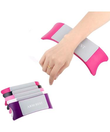 1pcs Nail Art Hand Holder Pillow Removable Washable Cushion Nail Art Bracers Salon Arm Wrist Rest Manicure Beauty Tool Equipment - (Color: Purple) - Buy Online on GoSupps.com