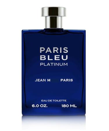 Paris Bleu Platinum by Jean Marc Paris JUMBO Size Eau de Toilette Spray 6 fl oz