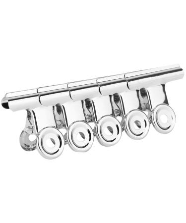 Pinch terminal for nail design 5 pieces C-curve nail tip clip stainless steel-silver-fast construction nail terminals nail extension clips multifunctional nail art accessories