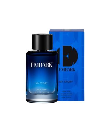 EM'BARK My Story Perfume for Men | Premium Eau de Parfum | Aquatic and Citrus Fragrance | 100ml (3.4 Fl Oz)