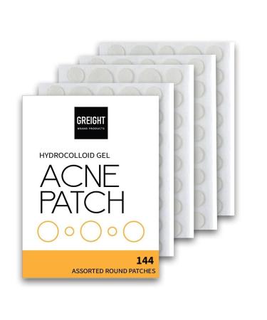 Hydrocolloid Acne Pimple Patches (144 Patches 2 Sizes) - Invisible Spot Cover For Acne Treatments Breakout Conceals Acne Reduces Pimples and Blackheads