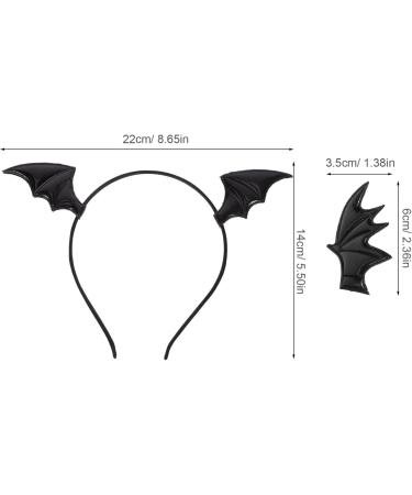 Beaupretty Cosplay Bat Headband Halloween Party Headband Bat Wing Headband Bat Hair Clips Costume Headpiece for Halloween - Buy Online on GoSupps.com