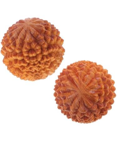BLBTEDUAMDE Handball Massager - 2pcs Round Exercise Balls for Leisure and Relaxation | Light Yellow - Buy Online on GoSupps.com
