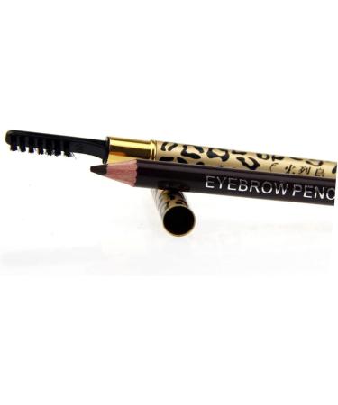 FOMIYES 3pcs set 12pcs Brush of Eyeliner Waterproof Eyebrow Double-ended Leopard A Makeup Pens Pencil Black - Buy Online on GoSupps.com