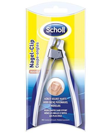 Scholl toenail clip nail clip even for hard or thick toenails 1 pack (1 x 1 piece) Toenail Clip Excellence