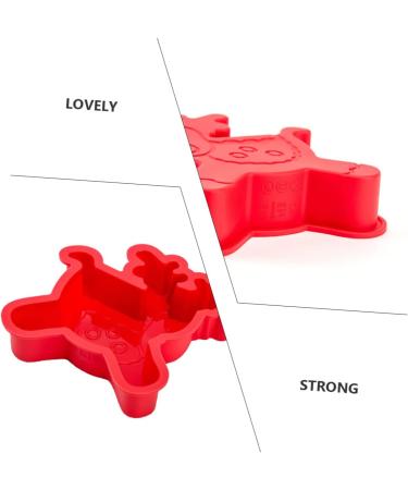 MAGICLULU 6 Pcs Baking Mold Silicone Molds Candy Molds Silicone Santa DIY Home Cake Mold Elk Dessert Child - Buy Online on GoSupps.com