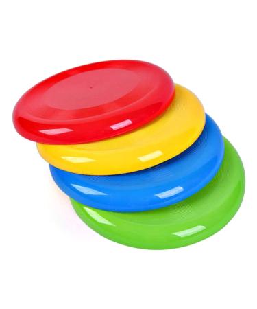 Agreatca 8 Pack 8 inch Flying Discs Flying Saucer Flyer Disks Backyard Games Fun Summer Outdoor Activity Game for Camping - Birthday Party Favors