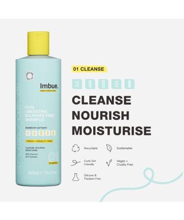 Imbue Curl Liberating Sulfate Free Shampoo - Enhance Curls Fight Frizz | Vegan & Curly Girl Compliant - 13.5 fl oz (400 ML - Buy Online on GoSupps.com