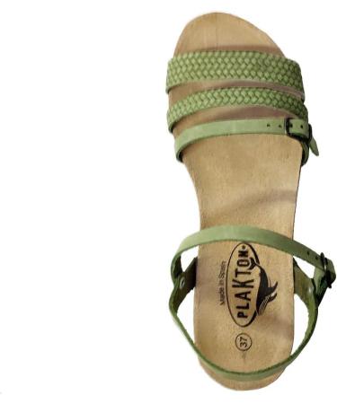 Buy PLAKTON MAM Alma 576117 Nob Graba Women s Khaki Sandals - Stylish Comfort in Size 38 EU - International Shipping Available - Buy Online on GoSupps.com