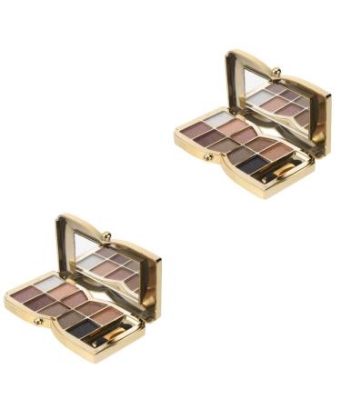 Beavorty Eyeshadow Palette 2 pcs 10 christmas Makeup Eyeshadow Eye Makeup Accessories eye shadow colorful make up kit 1 count (Pack of 1) As Shownx2pcs