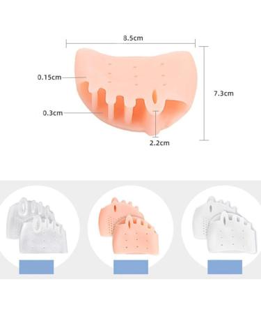 Professional Elastic Foot Cushions - Breathable Forefoot Gel Pads for Pain Relief | Reusable Metatarsal Pads - 1 Pair - Buy Online on GoSupps.com