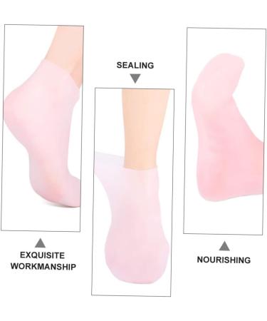 minkissy 1 Set Hydrating Sock Gloves moisturizing Hand Gloves Silicone Gel spa Gloves whitening exfoliating Gloves moisturizing Foot Socks moisturizing Socks for Cracked feet Dry feet Socks - Buy Online on GoSupps.com