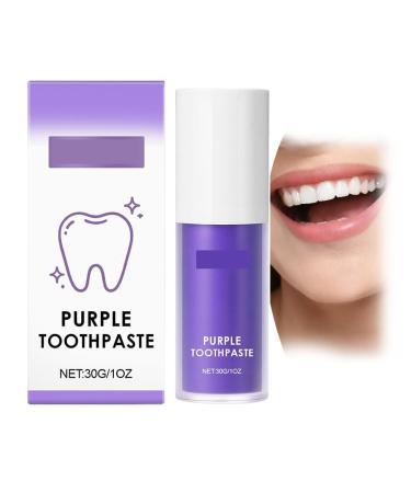 Purple Toothpaste - Cleans Teeth Surfaces Reduces Deposits Prevents Tartar Buildup Maintains Fresh Oral Keeps Teeth Bright & Clean(3pcs)