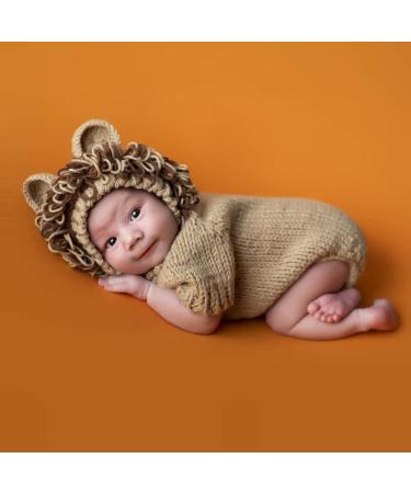 M&G House Lion Costume Newborn Photography Props for Baby Photo Shoot (0-2 Months) - Lion Outfit - Buy Online on GoSupps.com