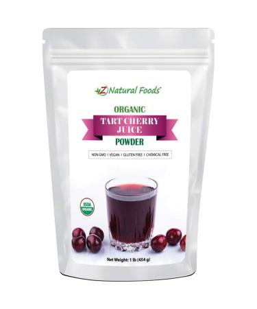 Organic Tart Cherry Juice Powder - Joint Sleep Support Superfood Supplement - Mix In Drinks, Shakes, Smoothies, Recipes - Non GMO, Gluten Free, Vegan, Kosher - 1 lb Tart Cherry 1 Pound (Pack of 1)