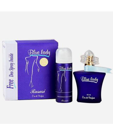 RASASI Blue 2-Piece Set For Women (1.3 Oz Eau De Parfum Spray + 1.7 Oz Deodorant Spray) Blue for Women 3 Fl Oz (Pack of 1) - Buy Online on GoSupps.com