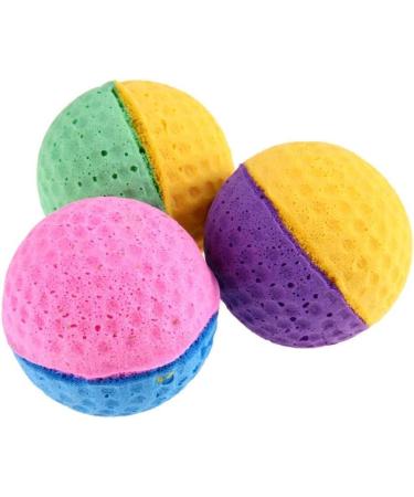Ndier 8 Soft Cat Balls - Colorful Bite-Proof Latex Training Toys for Cats & Small Dogs - Perfect for Kittens - Buy Online on GoSupps.com