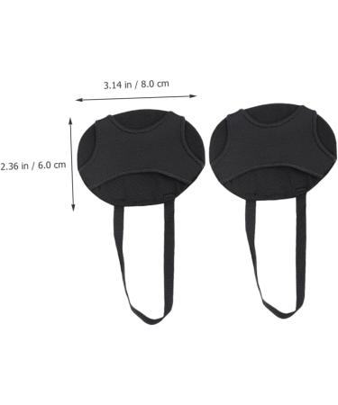 Shop Comfortable High Heels Forefoot Metatarsal Pads - Anti-Slip Foot Cushions for Women | 8x6cm Black - Buy Online on GoSupps.com