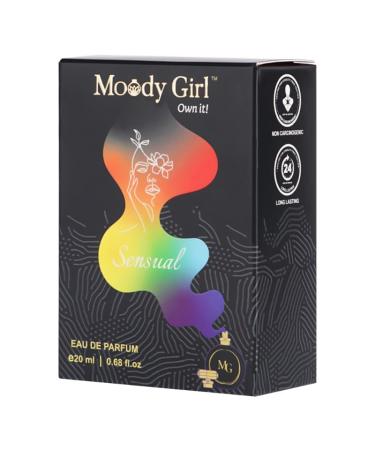 Moody Girl Sensual Mood Enhancing Luxury Perfume For Women 20Ml | Fragrance Of Aromatic Rum Tonka Beans & Amber| Resinous & Woody 24Hr Long Lasting Fragrance | Liquid - Buy Online on GoSupps.com