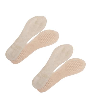 FRCOLOR 2 Pairs Honeycomb Three-Point Insole Shoe Inserts for Women Shoe Accessory Shoe Pads Nail Gloves Elevator Insert Invisible Height Insoles Soft Insoles Flannel Women's Insole Summer As Shown 21X7X0.2CM