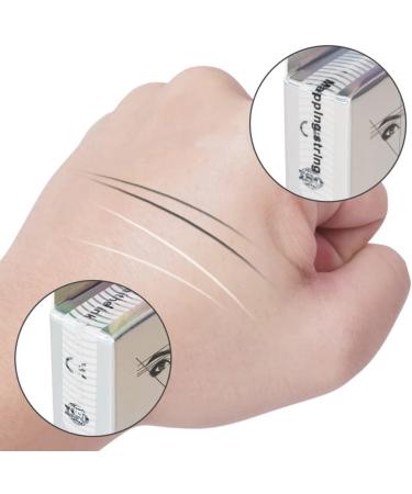 Angoily 2pcs Eyebrow Positioning Line Simple Eyebrow Mapping Ruler White Eyebrow Ruler Colorful Eyebrow Line - Buy Online on GoSupps.com