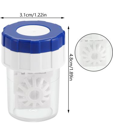 5 Pcs Contact Lens Barrel Cases Contact Lens Cleaner Contact Washer Manual Rotation Contact Lens Cleaning Container for Eyes Care Classic style - Buy Online on GoSupps.com