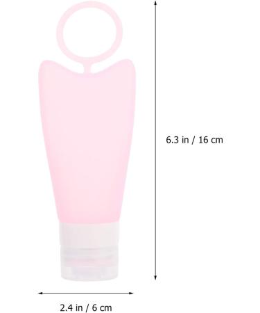 EXCEART 1 Set 2 Silica Gel Bottle Cream Container Lotion Holders Squeeze Tube Liquid Containers Diffuser Empty Cream Tubes Silicone Storage Containers Travel Pink Shampoo Pop - Buy Online on GoSupps.com