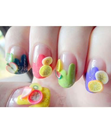 3D Fruit Pattern Nail Art Slices - Cute DIY Craft Decorations for Manicure & Plumper - Buy Online on GoSupps.com